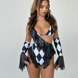 Circus Frill Bodysuit Set (Optional Matching Sleeves)