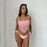 Marbella Sequin Halter Top (Optional Matching Bottoms)