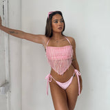 Marbella Sequin Halter Top (Optional Matching Bottoms)