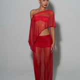 Devil Wears Luana Mesh Maxi Skirt - Ready To Ship