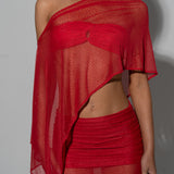 Devil Wears Luana Poncho - Ready To Ship