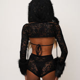 Black Lace Shorts