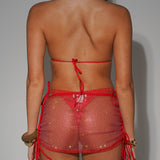 Miami Studded Ruched Micro Skirt - Ready to Ship