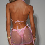 Amalfi Studded Ruched Micro Skirt - Ready to Ship