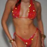 Miami Studded Thong Bikini Set - Ready to Ship