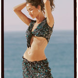 Eclipse Sequin Tie Top - Ready To Ship