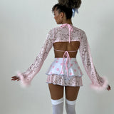 Bo Peep Fluffy Shrug Top