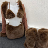 1 of 1 Sample - size XS faux fur bear outfit