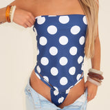 Navy Polka Dot Bandana