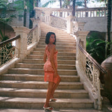 Aperol Lace Fringe Dress - Ready to Ship