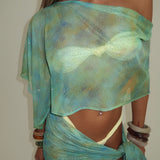 Aquamarine Sarong - Ready To Ship