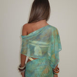 Aquamarine Sarong - Ready To Ship