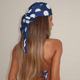 Navy Polka Dot Bandana
