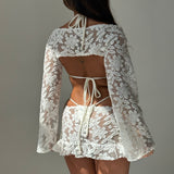 Cream Crochet Shrug