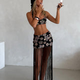 Fleur Beaded Fringe Skirt - Ready To Ship