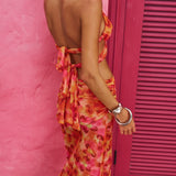 Hibiscus Mesh Maxi Skirt - Ready To Ship