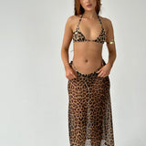 Leopard Triangle Top - Ready To Ship