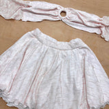 Dainty floral tie top + flowy skirt UK 10 / US 6