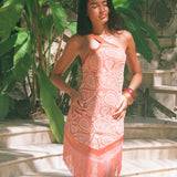 Aperol Lace Fringe Dress - Ready to Ship