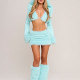 Blue Snow Bunny Triangle Top [Preorder]