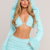 Blue Snow Bunny Hooded Shrug [Preorder]