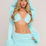 Blue Snow Bunny Hooded Shrug [Preorder]