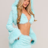Blue Snow Bunny Triangle Top [Preorder]