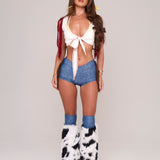 Jessie Fringe Micro Shorts - Made To Order