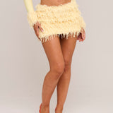 Tweety Bird Faux Feather Skirt - Ready To Ship