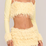 Tweety Bird Faux Feather Shrug - Made To Order