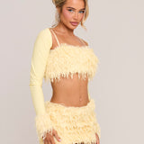 Tweety Bird Faux Feather Shrug - Made To Order