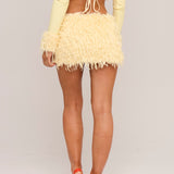 Tweety Bird Faux Feather Skirt - Ready To Ship