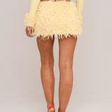 Tweety Bird Faux Feather Skirt - Ready To Ship