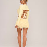 Tweety Bird Faux Feather Shrug - Made To Order