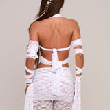 Lace Mummy Wrap Top With Arm Wraps [Made To Order]