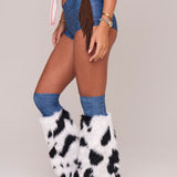 Jessie Faux Fur Leg Warmers - Made To Order