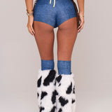 Jessie Faux Fur Leg Warmers - Made To Order