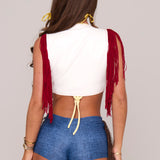 Jessie Fringe Vest + Triangle Top - Made To Order