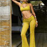 Lime Lace Trousers [Made To Order]