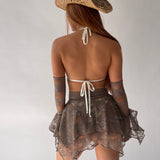 Cocoa Lace Fairy Tiered Skirt