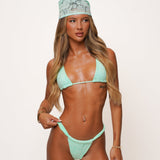 [Preorder] Mint Green Lace Minimal Bikini Bottoms