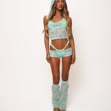 [Preorder] Mint Green Lace Boot Covers