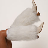 [Preorder] Luxury White Faux Fur Boot Covers